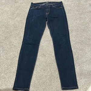 7 for all Mankind The Skinny dark rinse Jeans